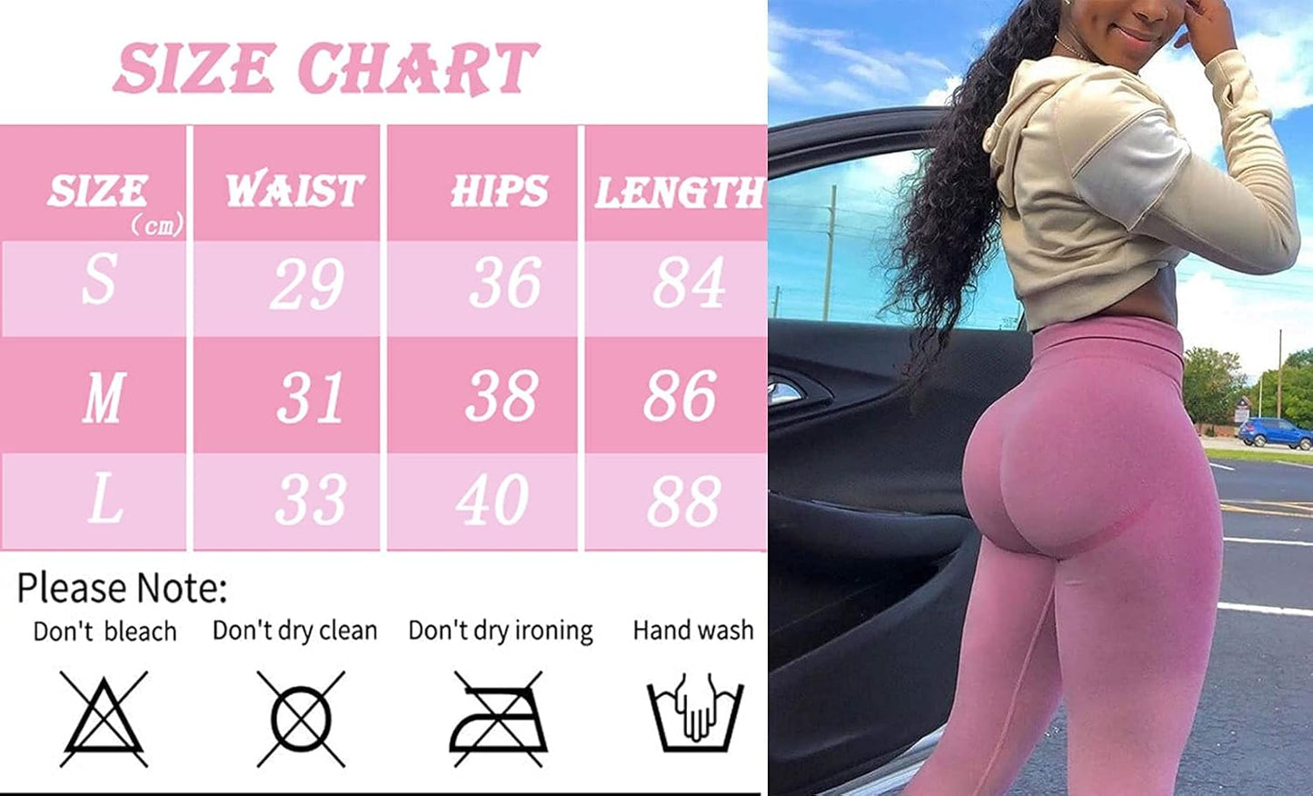 Butt Lifting Leggings for Women High Waist Scrunch Butt Yoga Pants Seamless Smile Contour Workout Tights