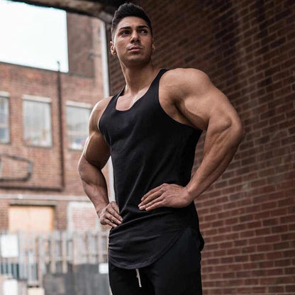 Men'S 3 Pack Gym Workout Tank Tops Y-Back Muscle Tee Stringer Bodybuilding Sleeveless T-Shirts