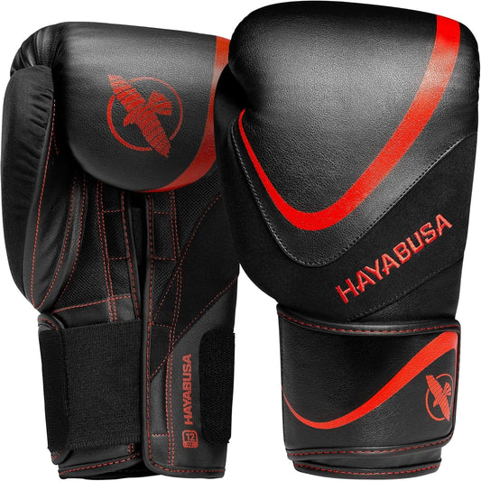 H5 Boxing Gloves for Men and Women - Black/Red, 14 Oz
